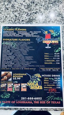 Menu photo 4 Premier Daiquiris Houston, TX Menu photo 4 Premier Daiquiris Houston, TX