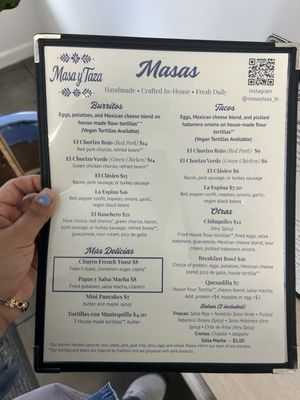 Menu photo 2 Masa y Taza Long Beach, CA Menu photo 2 Masa y Taza Long Beach, CA