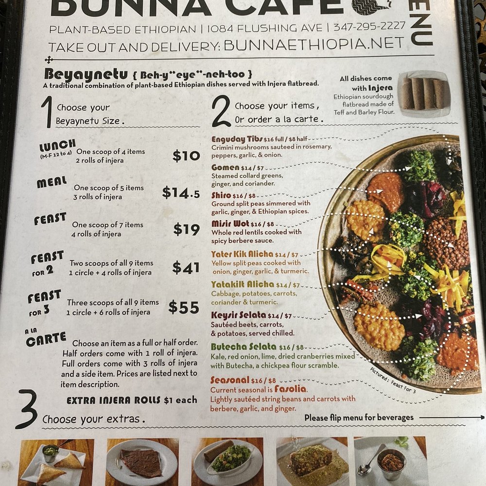 Bunna Cafe - Menu - Ethiopian Near Me - Brooklyn, New York Bunna Cafe - Menu - Ethiopian Near Me - Brooklyn, New York