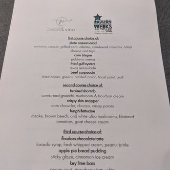 Pearl & Vine - HRW 2021 Menu - New American Near Me - Katy, Texas Pearl & Vine - HRW 2021 Menu - New American Near Me - Katy, Texas