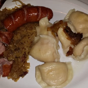 Pierogi Grill - Polish sausage (kielbasa), sauerkraut, and pierogies. - Polish Near Me - Clearwater, Florida