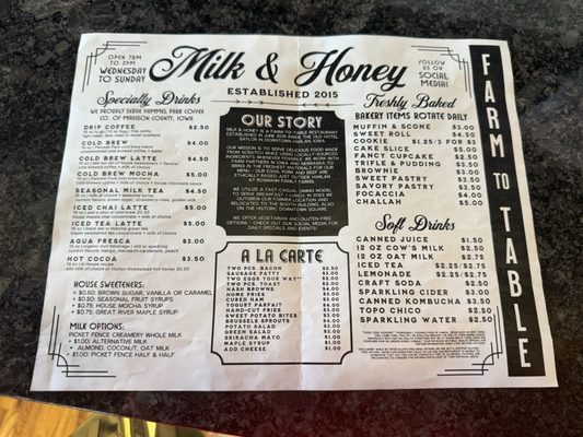 Milk & Honey by null