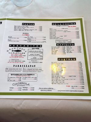 Menu photo 4 La Clotilde Buenos Aires, C