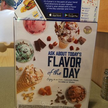 Culver's - Flavor of the day - Burgers Near Me - Avon, Ohio
