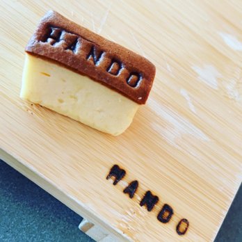 Hando - Complimentary tamago dessert - Sushi Bars Near Me - Houston, Texas Hando - Complimentary tamago dessert - Sushi Bars Near Me - Houston, Texas