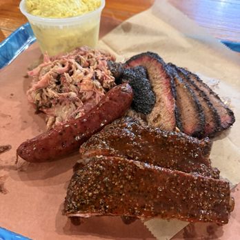 Franklin Barbecue - Brisket, Pulled Pork, Ribs, Sausage and Single Potato Salad. - Barbeque Near Me - Austin, Texas Franklin Barbecue - Brisket, Pulled Pork, Ribs, Sausage and Single Potato Salad. - Barbeque Near Me - Austin, Texas