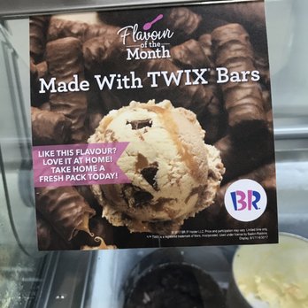 Baskin Robbins - a box of twix ice cream - Ice Cream & Frozen Yogurt Near Me - Pickering, Ontario