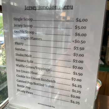 Jersey Junction - Menu (discount if you pay in cash) - Ice Cream & Frozen Yogurt Near Me - Grand Rapids, Michigan Jersey Junction - Menu (discount if you pay in cash) - Ice Cream & Frozen Yogurt Near Me - Grand Rapids, Michigan
