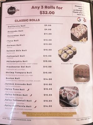 Menu photo 2 Sushi Ya Lakewood, WA Menu photo 2 Sushi Ya Lakewood, WA