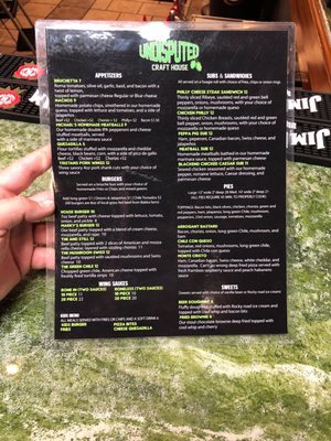 Menu photo 2 Undisputed Craft House El Paso, TX Menu photo 2 Undisputed Craft House El Paso, TX