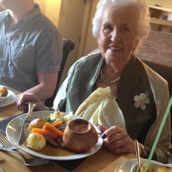 Cliffords Cottage Restaurant - My 101 year old mother enjoing her meal and celebrations at the restaurant, which is her favourite eating place.