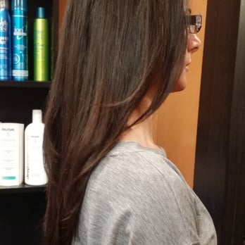 V Shape Hair Cut With Front Angle By Liza Yelp