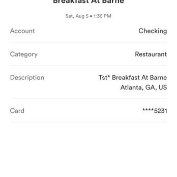 Breakfast At Barneys - Got two plates steak/eggs 27.50, fried green tomatoes $15 and two $15 drinks came up to $108 when I got home notice I was an extra $100 - Breakfast & Brunch Near Me - Atlanta, Georgia