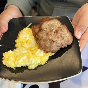 Amber Kay’s Cafe - Sausage patty, and scrambled eggs - Breakfast & Brunch Near Me - Cedar City, Utah Amber Kay’s Cafe - Sausage patty, and scrambled eggs - Breakfast & Brunch Near Me - Cedar City, Utah