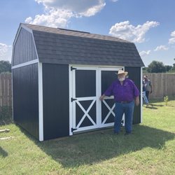 Hill Top Sales - Cook Portable Warehouse's lofted barn type storage shed.
