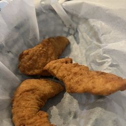 Village Inn - Chicken fingers! Already ate half!
