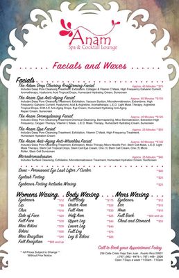 Menu photo 7 Anam Spa San Juan, PR Menu photo 7 Anam Spa San Juan, PR
