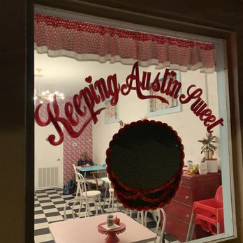 Sugar Mama's Bakeshop - Window view - Desserts Near Me - Austin, Texas Sugar Mama's Bakeshop - Window view - Desserts Near Me - Austin, Texas