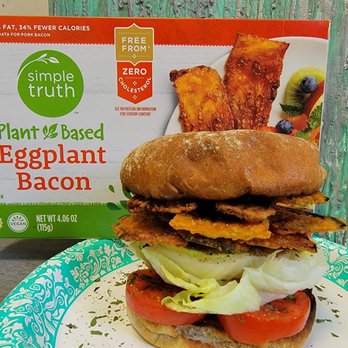 Kroger Marketplace - Vegan. Tastes like breaded eggplant NOT bacon & . - Grocery Near Me - Centerville, Ohio Kroger Marketplace - Vegan. Tastes like breaded eggplant NOT bacon & . - Grocery Near Me - Centerville, Ohio