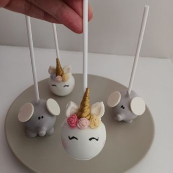 Cake Pops Boston - The unicorn ones were chocolate and the elephants confetti flavor, but i think the designs and flavors will vary depending on your visit. - Desserts Near Me - Dorchester, Massachusetts