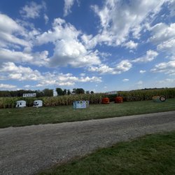 Blast Corn Maze - Corn maze entrance and final exit