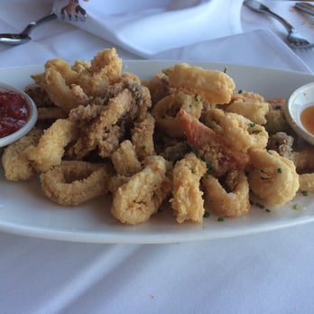 Chart House - Started off with the calamari which was delicious - Seafood Near Me - Weehawken, New Jersey