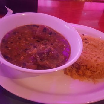 Abuja International Restaurant - Okar with goat meat and coconut rice - African Near Me - Union, New Jersey