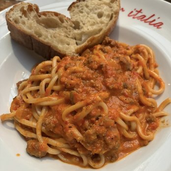 Bar Italia - Bucatini Bolognese - Italian Near Me - Beachwood, Ohio Bar Italia - Bucatini Bolognese - Italian Near Me - Beachwood, Ohio
