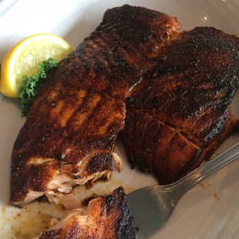 Monument Inn - Blackened salmon - Seafood Near Me - La Porte, Texas Monument Inn - Blackened salmon - Seafood Near Me - La Porte, Texas