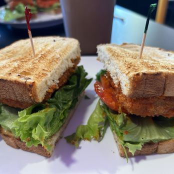 Sweet Pea Cafe - Buffalo tofu sandwich - Vegan Near Me - Tallahassee, Florida