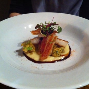 The Grain Store - Pan fried scallops with crispy bacon - Modern European Near Me - Edinburgh, EDH