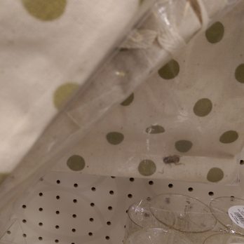 Target - Bug inside the 4-count gold print linen favor bags. - Department Stores Near Me - Naperville, Illinois
