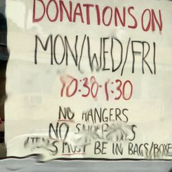 WEAVE Thrift - Weaveworks retail store. Donations accepted M-W-F! 10:30a-1:30pm (website shows 2pm)  1-13-2022.