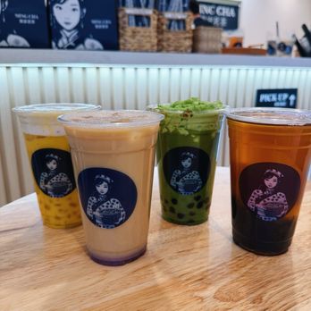 Ming Cha - Cheesy Mango Taro Four Season Double Matcha White Peach Oolong - Bubble Tea Near Me - Walnut, California