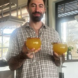 Harry's Best Mango Margaritas with Tajin! YUMMY!