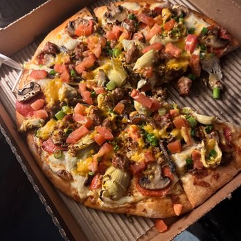 Pizza Guys - Garlic Pizza with anchovies and artichokes! - Pizza Near Me - San Carlos, California