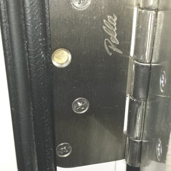 Pella - Two hinges had stripped hinge holes and no screw. No warning from Pella that it wasn't done, left this way. - Windows Installation Near Me - Sandy, Utah Pella - Two hinges had stripped hinge holes and no screw. No warning from Pella that it wasn't done, left this way. - Windows Installation Near Me - Sandy, Utah