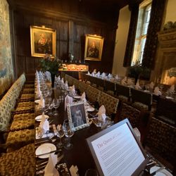 Hever Castle - Hever Castle's dining hall, laid up for a private event