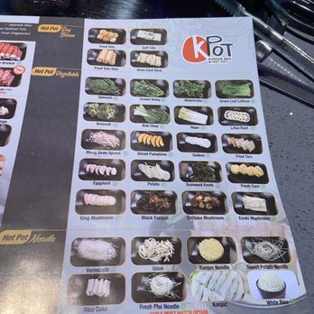 KPOT Korean BBQ & Hot Pot - Menu - Korean Near Me - Towson, Maryland