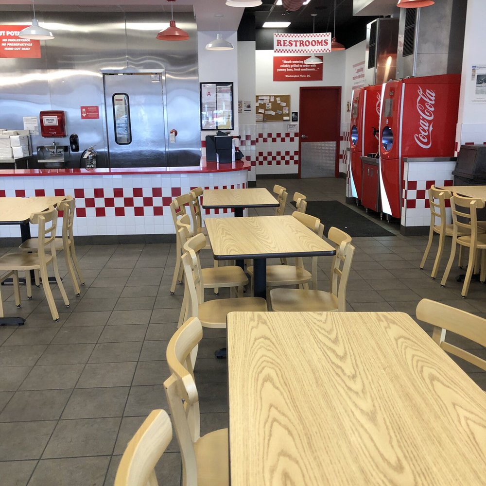 Five Guys - Seating - Burgers Near Me - Kyle, Texas