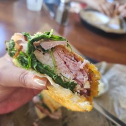 Ukraft  Brunch Cafe - That's a meaty club!