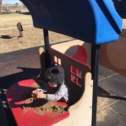 Fun lil tykes table for snacks or dirt play