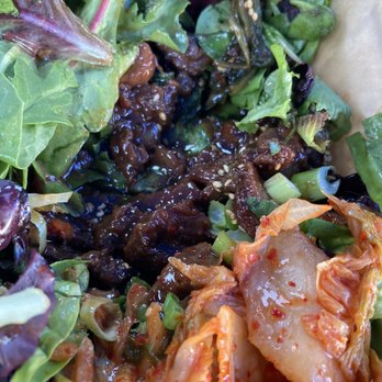 KoJa Kitchen SF Spark - Short rib bowl. So over dressed. Yuck. - Korean Near Me - San Francisco, California KoJa Kitchen SF Spark - Short rib bowl. So over dressed. Yuck. - Korean Near Me - San Francisco, California