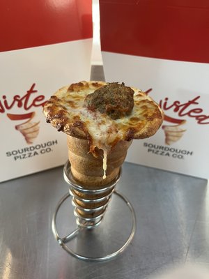 Twisted Sourdough Pizza by null