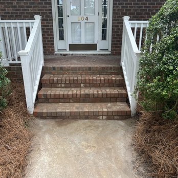 Justice Home Improvements - Brick front steps - Greenville, North Carolina Justice Home Improvements - Brick front steps - Greenville, North Carolina