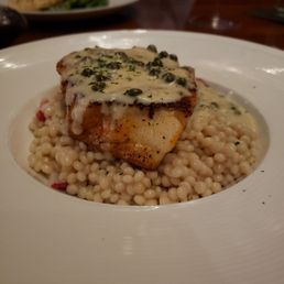 Chilean sea bass and cous cous Chilean sea bass and cous cous