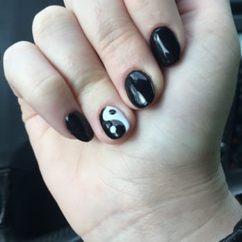 Four Season Nails - Gel overtop of acrylic. Always so good at designs - Nail Salons Near Me - Edison, New Jersey