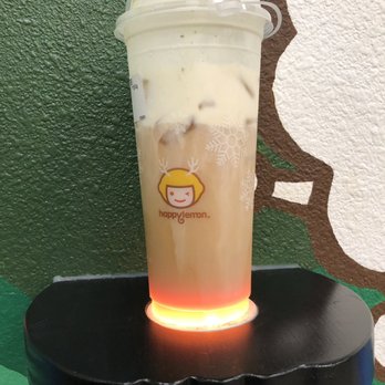Happy Lemon - A2 Salted Cheese with Black Tea. Yummy! - Bubble Tea Near Me - San Leandro, California