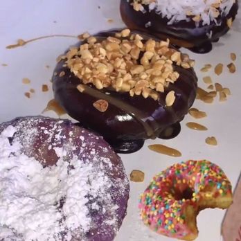 Duck Donuts - Coconut Island Bliss, Blueberry Pancake, Chocolate Caramel Crunch - Donuts Near Me - Jacksonville, Florida