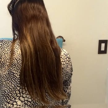 Sally Nguyen - Picture taken a day after Sally did a "balayage". Roots are black and have a light base at the bottom. Not a happy customer. - Hair Stylists Near Me - Pasadena, California